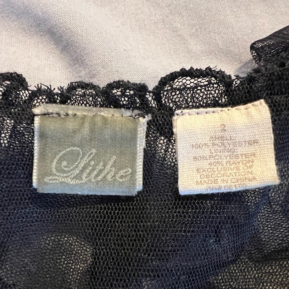 Anthropologie Lithe Shear Lace Ruffle Sleeve Sz 2 - Picture 3 of 4